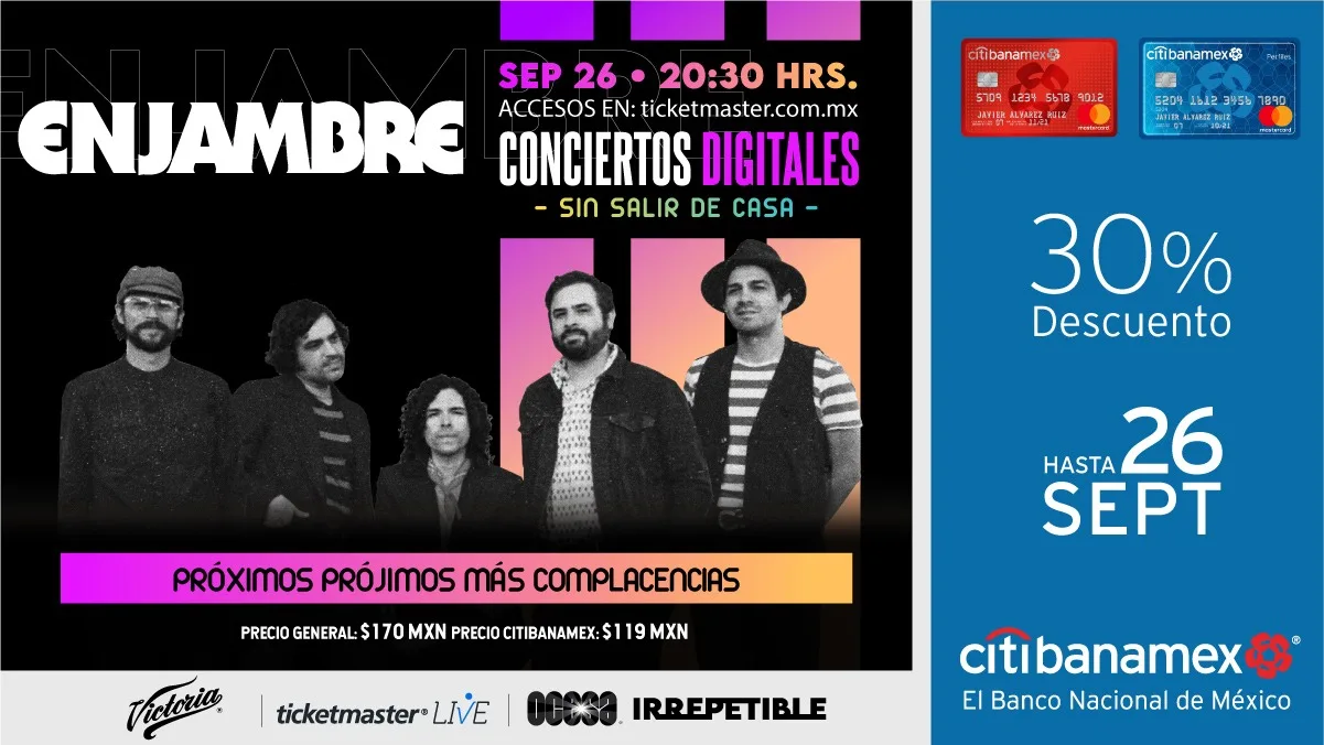Enjambre anuncia concierto mundial por streaming para presentar su próximo álbum