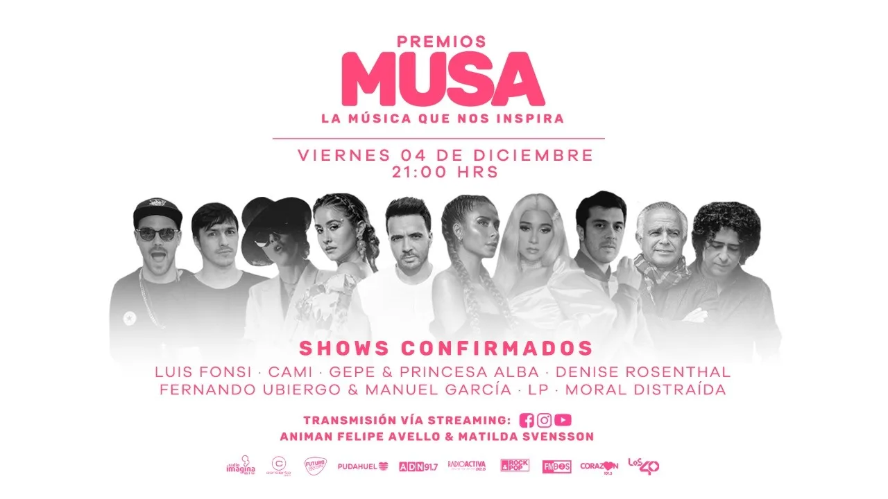 Descubre cómo ver esta noche los Premios Musa de Chile