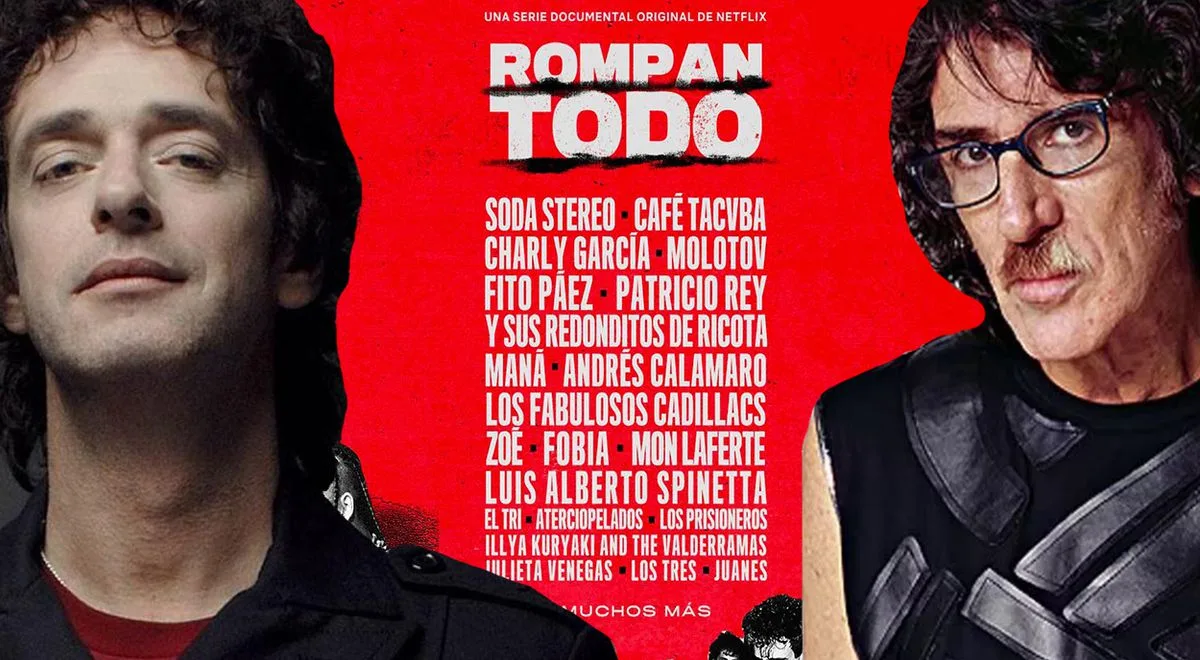 Llegó “Rompan Todo”, la serie de Netflix que cuenta la historia del rock latino con las voces de sus protagonistas