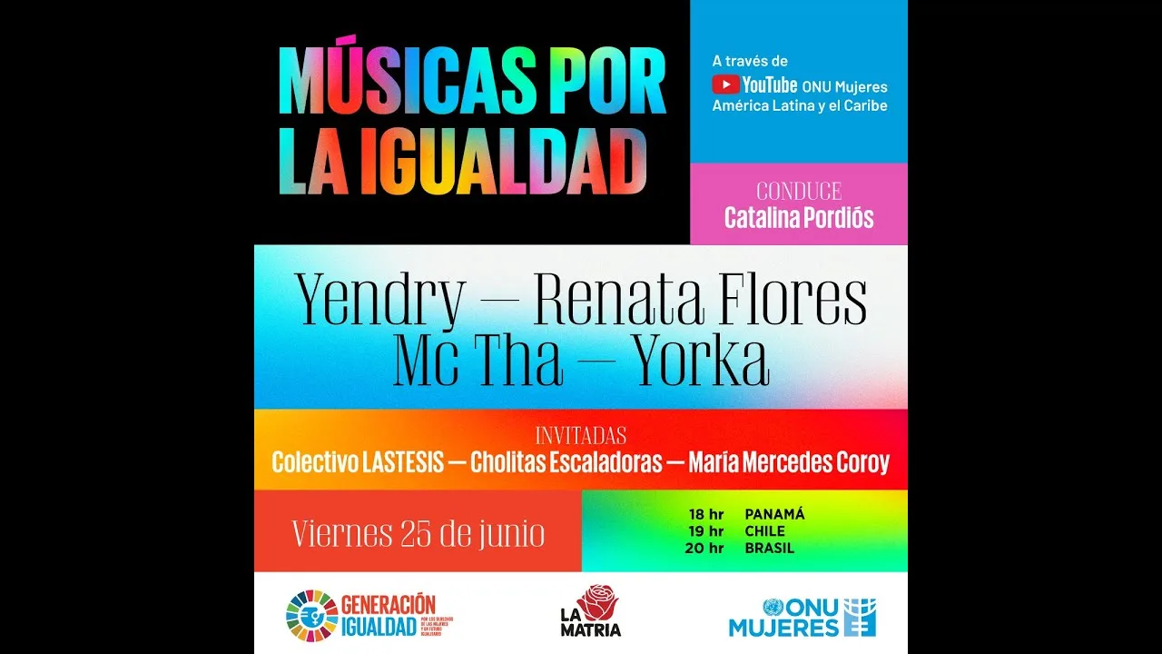 "Músicas por la igualdad": una tanda de 4 recitales gratis con voces latinas