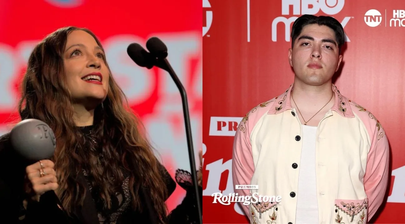 Natalia Lafourcade y Kevin Kaarl se alzan en los Premios Rolling Stones