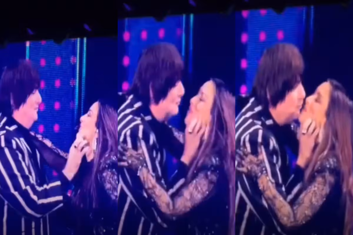 [VIDEO] El comentado beso entre Álvaro Henríquez y Myriam Hernández en histórico recital